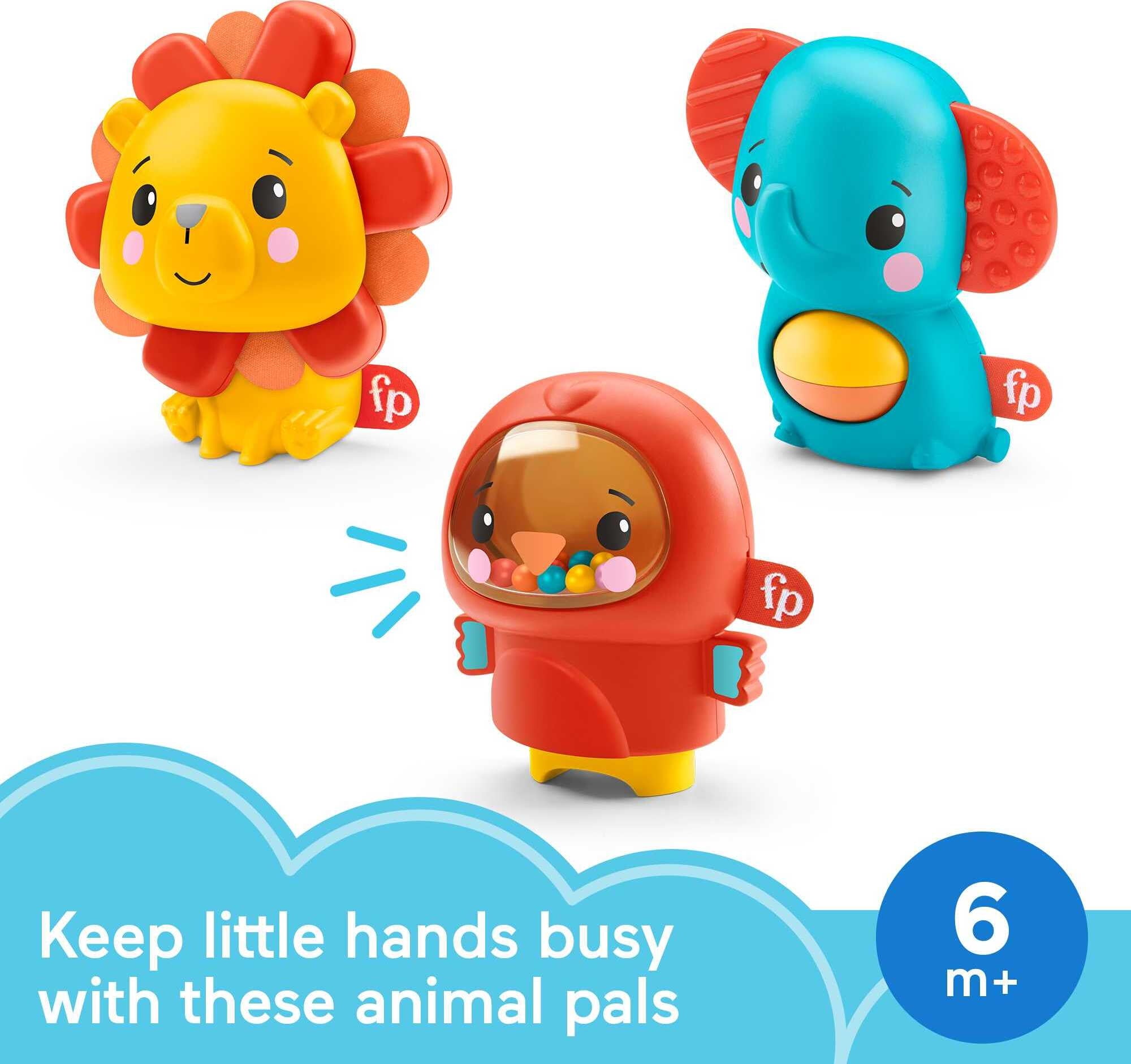 Fisher-Price Busy Buddies Gift Set Jungle Animal Infant Activity Toys -  