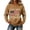 Khaki#2035FF, variant on AHMOMEI 250 Anniversary USA Shirt Women's America 1776-2026 250th Anniversary Long Sleeve Waffle Knit 4th of July Sweatshirt for Women