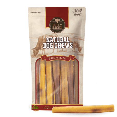 Bully Bunches Premium 6 Inch Thick Bully Stick - 20 Pack