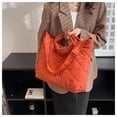 thumbnail image 5 of Fall-winter New Fabric Bag, Soft and Sticky Cotton Crossbody Bag, Large Capacity Student Single Shoulder Bag, Commuting To Work Handbag, 5 of 5