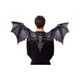 thumbnail image 2 of HM Smallwares Feel Soft Sublimated Fabric Black Dragon Wings Costume Accessory, 2 of 3