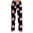 thumbnail image 3 of Zorvxlyn Halloween Pajamas Pants for Women Boo Ghost Pumpkin Graphic Womens Pj Bottoms Drawstring Elastic Waist Comfy Lounge Pants Women, 3 of 7