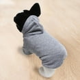 Walbest Blank Basic Dog Hoodie Sweatshirts Winter Warm Dog Clothes for