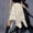 Beige, variant on Dianli Lace Irregular Skirt Punk Skirt Women's Lace Irregular Hemline Solid Elastic Waist Gothic Punk Casual Mini Skirt Edgy Streetwear Lace Irregular Skirt