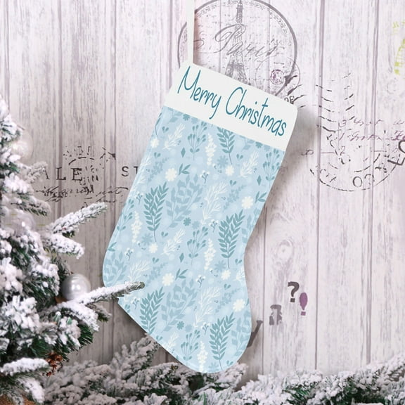 Christmas Stocking - Holiday Stockings - Ice Foliage