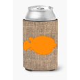 thumbnail image 1 of Pescado - Pez Globo Arpillera Y Naranja Lata O Botella Bebida Aislador Hugger Bb1016, 1 of 1
