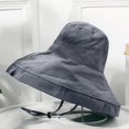 thumbnail image 4 of TRUBKH Womens Cap Cap for Women sun hat women Women Beach Hat Mens Sun Hat Beach Hats for Women Mens Hats Summer Gray One Size, 4 of 4