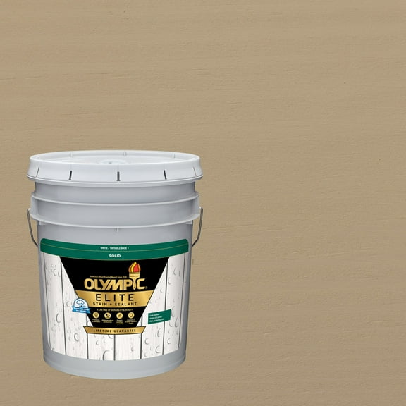 Olympic Elite 5 Gallons SC-1038 Heather Solid Advanced Exterior Stain and Sealer in One
