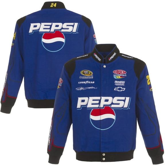 Men's JH Design  Royal Jeff Gordon Pepsi Full-Snap Twill Uniform Jacket
