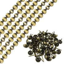 Uxcell 10Pack 1Meter Glossy Upholstery Tacks Strips Trim Sofa Decorative Nails, Bronze