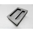 thumbnail image 6 of Graphite Ingot Mold 2 Pockets 1/2oz & 1oz Capacity Melting Scrap Gold Make Bars, 6 of 7