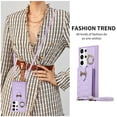 thumbnail image 4 of ELEHOLD for Samsung Galaxy S20 Ultra Crossbody Wallet Case with Card Holder Soft PU Leather Shockproof Protective Cover with Shoulder Strap for Women Girls for Samsung Galaxy S20 Ultra,purple, 4 of 8