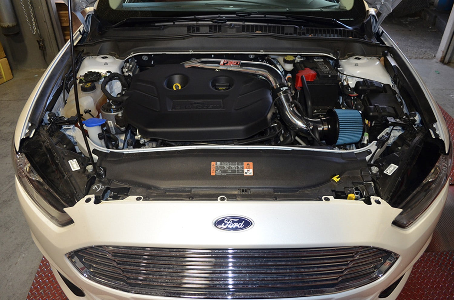 Injen 14 Ford Fusion 2.0L Eco Boost 4Cyl Short Ram Intake w/MR Tech & Heat Shield Black Fits select: 2021 TOYOTA TUNDRA DOUBLE CAB SR/SR5
