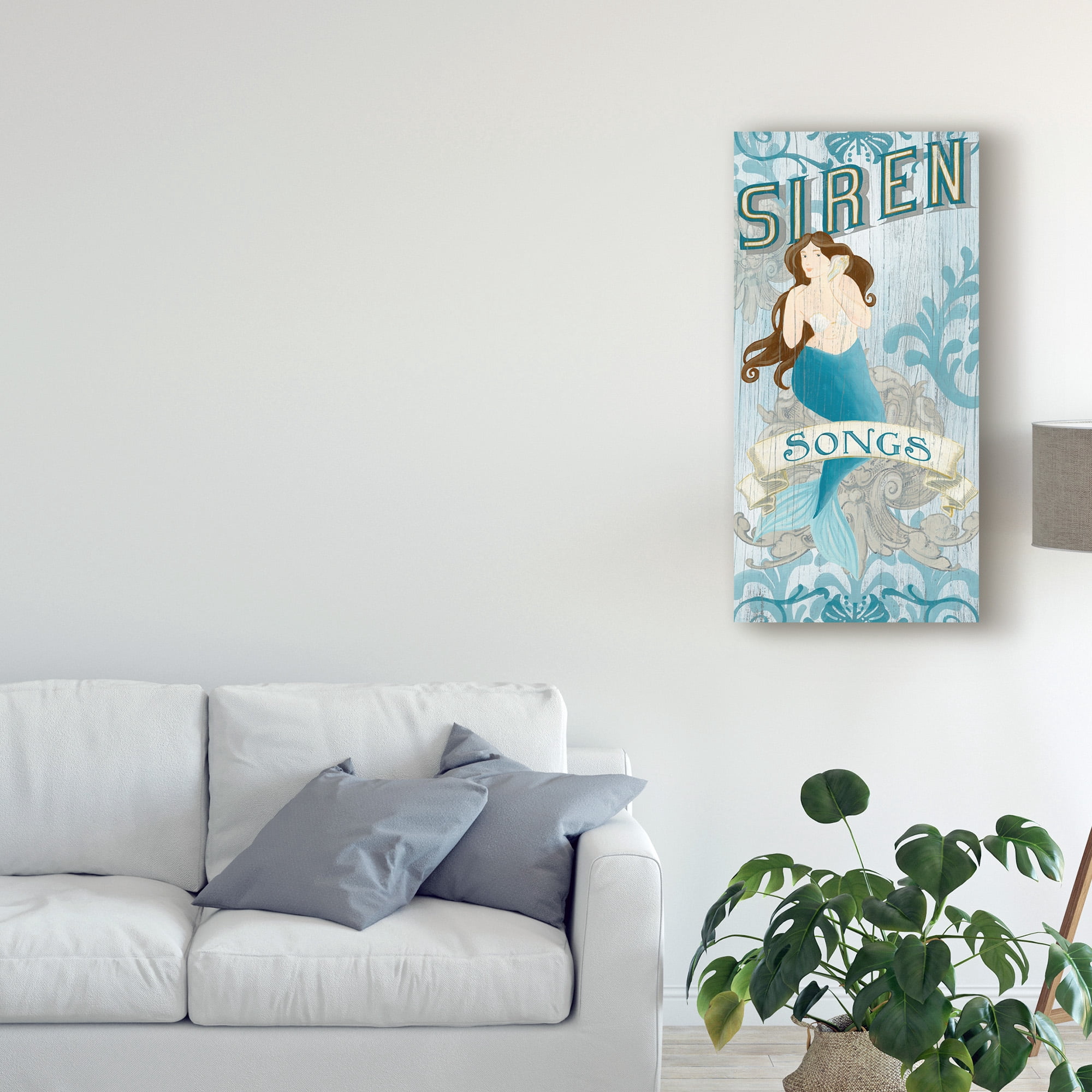 Trademark Fine Art 'Mermaid II' Canvas Art by June Erica Vess