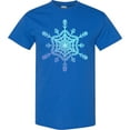 thumbnail image 3 of Inktastic Christmas Blue Ice Snowflake T-Shirt, 3 of 5
