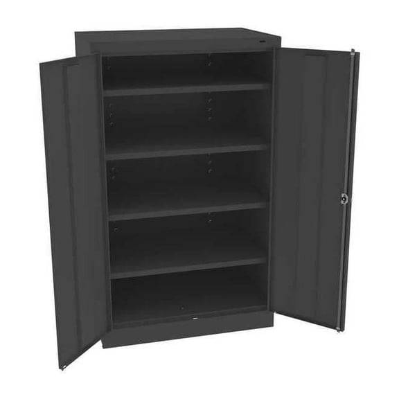 Tennsco Storage Cabinet,60"x36"x24",Black,4Shlv 6024BK