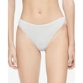 thumbnail image 2 of Calvin Klein Womens Cotton Form Thong Underwear,Antique Grey,Large, 2 of 2