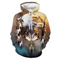 thumbnail image 4 of Sudadera con capucha de águila rapaz con estampado 3D de animales y pájaros, sudadera informal de moda, sudadera de gran tamaño, ropa de calle, jersey, abrigo, sudadera para hombre, 4 of 5