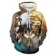 thumbnail image 4 of Sudadera con capucha de águila rapaz con estampado 3D de animales y pájaros, sudadera informal de moda, sudadera de gran tamaño, ropa de calle, jersey, abrigo, sudadera para hombre, 4 of 5