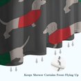 thumbnail image 6 of Dachshund Footprint Shower Curtain 36"x72" ,Bathroom Decorative Shower Curtains Set with 12 Hooks,Modern Waterproof Washable Shower Curtain, 6 of 6