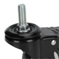 thumbnail image 3 of Swivel Caster Wheel Low Noise 2.5in M12 Dual Bearing Heavy Duty Accessory with Brake, 3 of 5