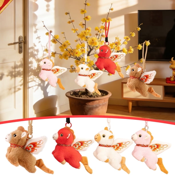 Muñeca de peluche de caballo - Peluche de almohada suave, año adorable de diseño de caballo, regalo auspicioso • Compañero de almohada para dormir, decoración del hogar, 1 PC