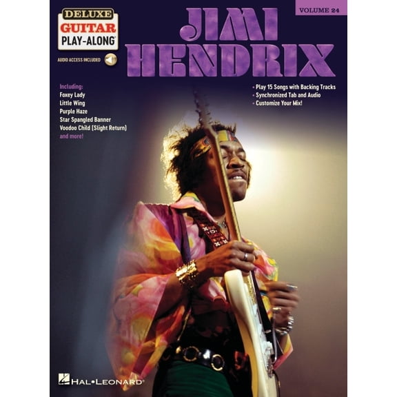 Jimi Hendrix: Deluxe Guitar Play-Along Songbook Volume 24 (Book/Online Audio), (Paperback)