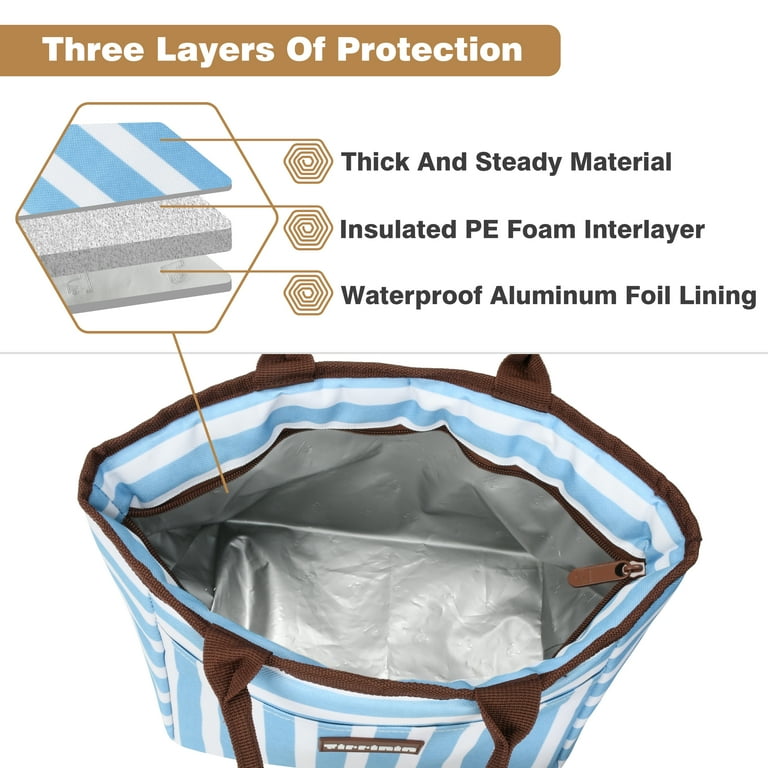 Tirrinia Lunch Bag for Women, Cute Insulated Lunch Tote Bag for