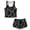 Gray Leopard, variant on Xoenoiee Leopard Gradient Print Teen Girls Two Piece Swimsuit Modest Ruffle Skirt Tankini Set with Boyshort, Bikini Set Bathing Suit with Removable Pads, Size 6-7 Years