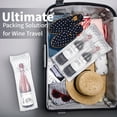 thumbnail image 4 of Bolsas protectoras de viaje para botellas de vino Kivsty, paquete de 50 con bomba, 4 of 8