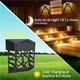 thumbnail image 1 of Lámpara de valla LED para jardín | Lámpara de pared decorativa con energía solar | Diseño hueco | Blanco cálido 8 LED | Resistente al agua para exteriores IP54 | para patio | Encendido/apagado, 1 of 7