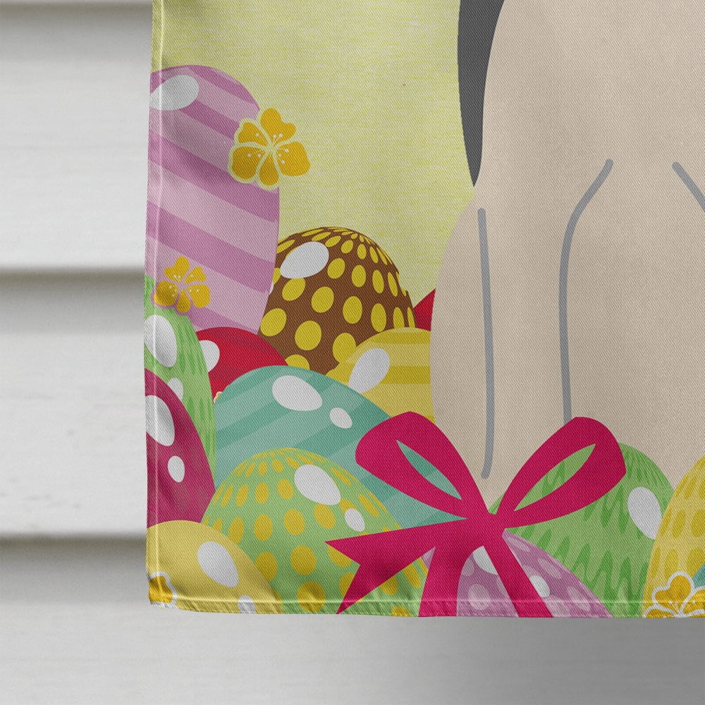 Caroline's Treasures BB6025CHF Easter Eggs West Siberian Laika Spitz Flag Canvas House Size , Large, multicolor