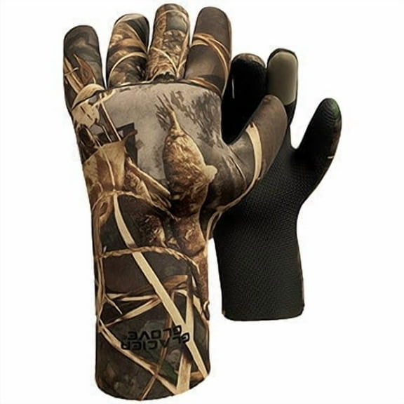 Glacier Outdoor Aleutian Realtree MAX-7 Unisex Adult Waterproof 2MM Fleece Lined Hunting Gloves, S