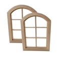 thumbnail image 1 of 2 Muebles De Abedul Para Casa De Muñecas, Escala 1/12, Marcos De Ventana De 6 Paneles, Adorno, 1 of 9