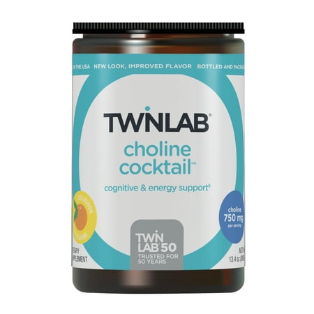 Twinlab Choline Cocktail - Brain Health Support - Energy Supplement for Men & Women - 13.33 oz