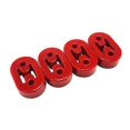 thumbnail image 1 of 4Pcs Universal 73*47*21cm 2 Holes Rubber Mount Bracket Hangers For Auto Muffler Exhaust Tail Pipe Car Accessories, 1 of 4