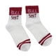 thumbnail image 5 of Mujeres Hombres Calcetines estampados con letras Calcetines de tripulación Unisex Parejas divertidas de cumpleaños rojo Yinane Calcetines divertidos con letras deportivas, 5 of 8