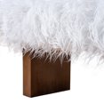 thumbnail image 6 of Kaido 51" Wide Japandi Style Plush Upholstered Luxury Bench in Khaki, 6 of 7