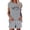 Grey, variant on MuXiKeJi Clothes Womens Two Piece Lounge Sets Polka Dot Print Drop Shoulder Oversized Pullover Drawstring Shorts Set