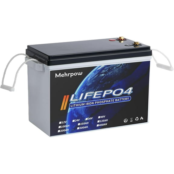 12V 300Ah LiFePO4 Lithium high-capacity MINI Battery Bluetooth | 200A BMS, 8000 Cycles, 3840Wh, Low Temp Cutoff | Solar/RV/Trolling Motor, Marine, Off-Grid