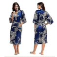 thumbnail image 1 of Women Luxury Soft Silk Satin Kimono Robe Gown Long Bathrobe Nightwear Sleepwear, 1 of 3