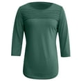 thumbnail image 4 of SHIXIAOO Plus Size Tops for Everyday Wear Loose Fit Comfortable Casual Design for Denim Jeans In Spring Summer and Fall plus Size Women Athletic Wear Plain Tops for Women Womens Fancy Tops Sleep Tops, 4 of 4