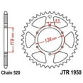 thumbnail image 5 of Front & Rear Sproket Kit for HUSABERG 501 Enduro 90-95 JT Sprockets, 5 of 7