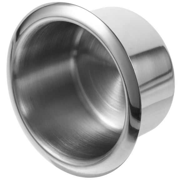 KALLORY Multifunctional Silver Metal Cup Holder Insert for Car Sofa Anti Spill Replacement Insert