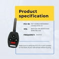 thumbnail image 5 of Eye4Techs Replacement Keyless Remote Head Key Fob for Honda Civic 2010 FCC N5F-S0084A Part Number 35111-SVA-306 35118-TR0-A00, 5 of 8