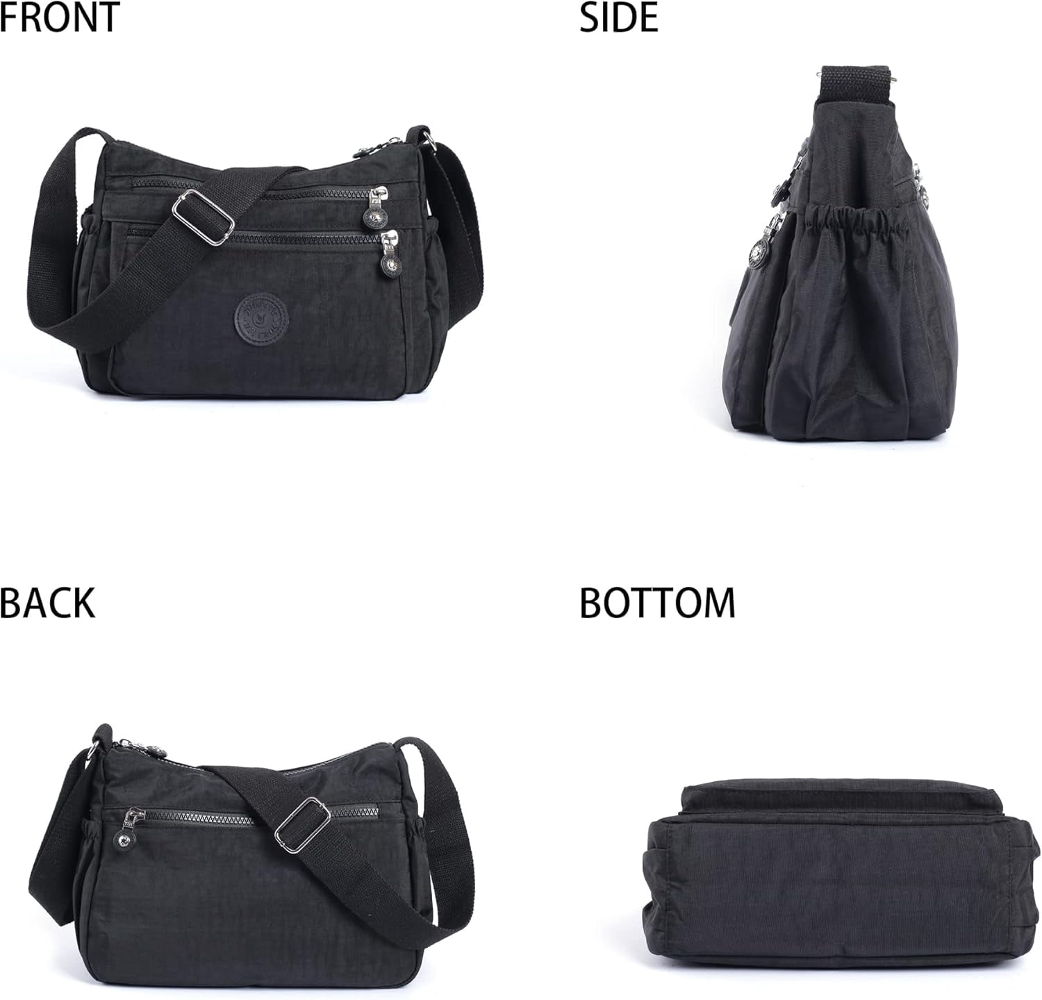Crossbody Bags for Women Waterproof Tote Bag Casual Nylon Purse Handbag RFID Lightweight Messenger Bag