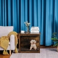 thumbnail image 5 of Dog Crate Furniture with Cushion, Wooden Dog Crate with Double Doors, Dog Furniture, Dog Kennel Indoor for Small/Medium/Large Dog，End Table, Small, 27.2" L, Rustic Brown, 5 of 5