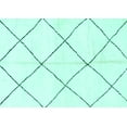 thumbnail image 1 of Ahgly Company Indoor Rectangle Solid Turquoise Blue Modern Area Rugs, 8' x 10', 1 of 4