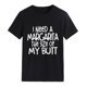 thumbnail image 1 of Camiseta de manga corta con cuello redondo para mujer, camiseta informal holgada y transpirable con estampado de letras para el trabajo de oficina, 1 of 4