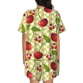thumbnail image 3 of Kdxio Cherries and Ladybirds Print Pajamas Sets for Women Short-Sleeved Pjs with Lounge Shorts Two Piece Sleepwear S-4XL, 3 of 8
